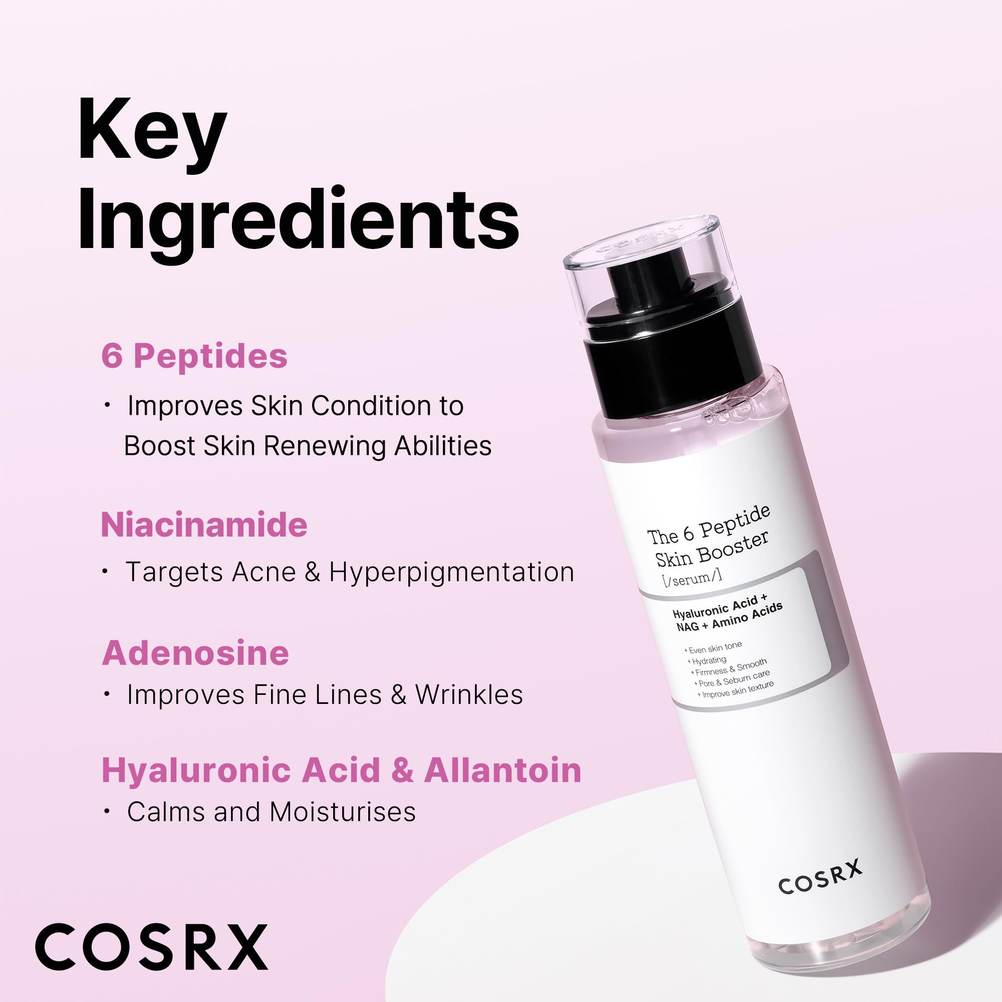 Cosrx 6X Peptide Collagen Booster Toner Serum 150Ml